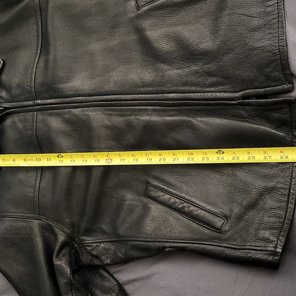 Kenneth Cole Xl Black Leather Jacket - Picture 4 of 14